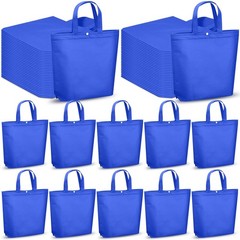 100 Pcs Reusable Grocery Bags Bulk Shopping Tote Handle Non Woven Foldable