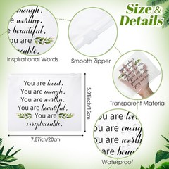 Reginary 50 Pcs Inspirational Gifts Bulk for Women Cosmetic white background