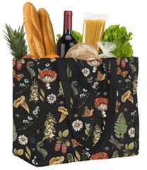 Miss Adola Large Canvas Grocery Tote Bag – Reusable Shoulder Bags with 6 Inne…