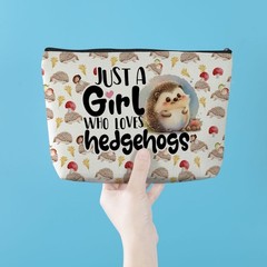 Hedgehog Gifts Stuff Makeup Bag Animal Lovers for Hedgehogs