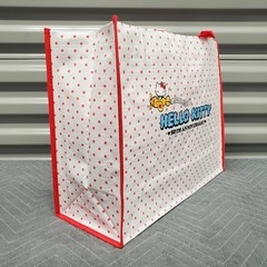 Hello Kitty 50th Anniversary Reusable Grocery Shopping Tote Bag Sanrio Daiso NEW