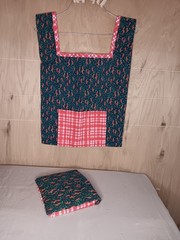 New handmade Reusable Market Bag Foldable with pocket Cotton Fabric