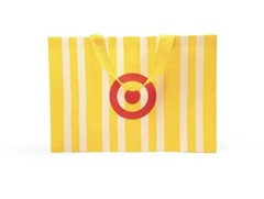Large Target Summer Cabana Yellow Striped Reusable Bag – NWT