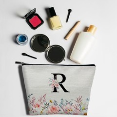 Letter Makeup Bag A-Z Personalized with Initials Birthday Gifts R