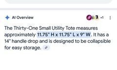 THIRTY ONE Small Utility Tote AF25 Pinwheel Party (#2)
