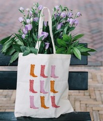 Cowgirl Western Tote Bag Women Cute Accessories Handbag Shoulder Shopping