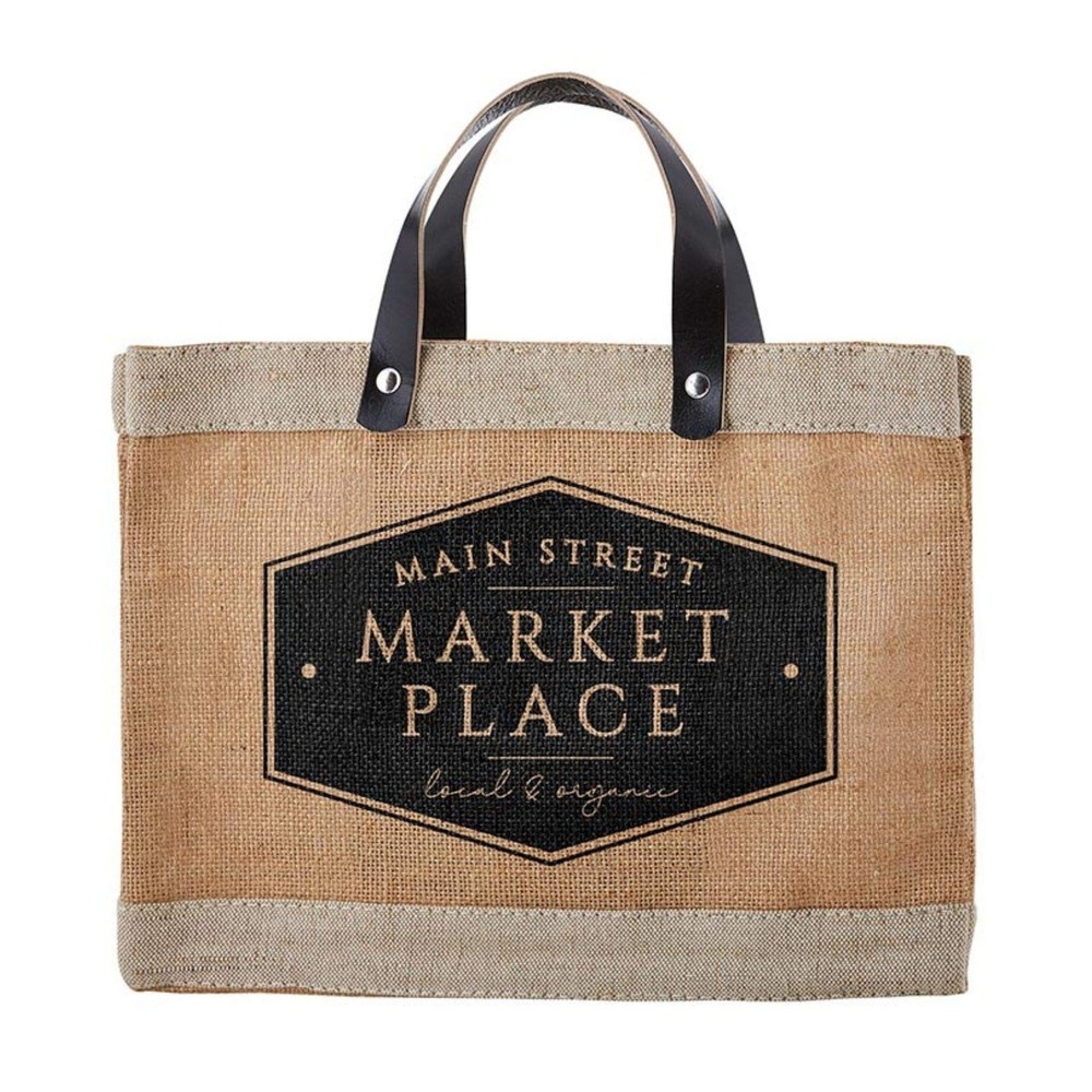 Santa Barbara Design Studio Main Street Farmers Market Tote, Reusable Burlap …