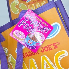Trader Joe’s Mac & Cheese Reusable Shopping Bag Tote 6 Gallon Lot of 2