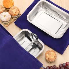 LEIFIDE 2 Pcs Large Size Silver Storage Bags 1 Count (Pack of 2), Royal Blue