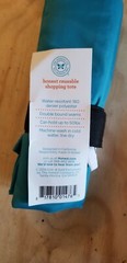 Honest Company Reusable Polyester Shopping Tote Earth Day Limited Ed Blue 50lb C