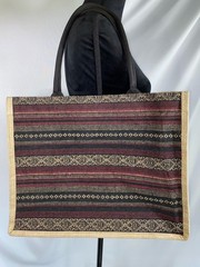 Philippines Boracay Island Fabric Tote Bag – Native Woven Boho Beach Bag