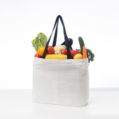 Large Canvas Bag Grocery Tote Beach Shopping 12 oz Multi Purpose Washable – 2…