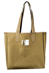 VISM Utility Tote Bag Grocery Shopping Bag camp picnic beach tailgate BBQ TAN