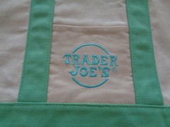 Mint Green TJ’s Trader Joe’s MINI Canvas Tote Bag Spring 2026 Grocery Shopping