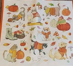 Home Goods – Sassy Fall Cats In Sweaters – Large Reusable Shopping Tote Eco Bag