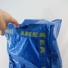 Frakta 20 Gal. Bag IKEA Tote 901.491.48 Zipper Handles Back Pack Storage Blue