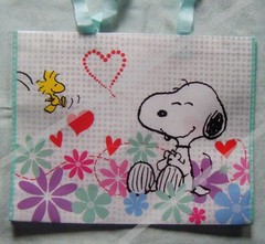 Peanuts SPRINGTIME Large Reusable Shopping Tote Bag New (2/988)