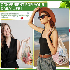 80 Reusable Cotton Mesh Produce Bags – Eco-Friendly Grocery Set