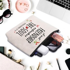 CEASQVAA Christian Gifts for Women Friends Makeup Bag, friend