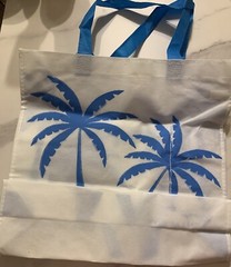 Club Wyndham Reusable Bag Hawaii Shopping Tote Blue White Palm Trees