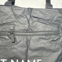 O’Neill Reusable Beach Tote Bag w/ Zipper, Black Logo, 17x14x2 in- A1