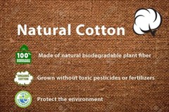 Novel Box Eco-Friendly Heavy Duty Reusable Organic Natural Cotton Canvas Bag