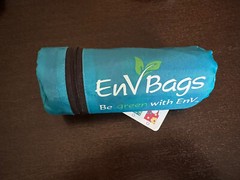 NEW EnV BAG Eco-Chic Grocery Shopping Reusable Pink Green Single Fern Grove