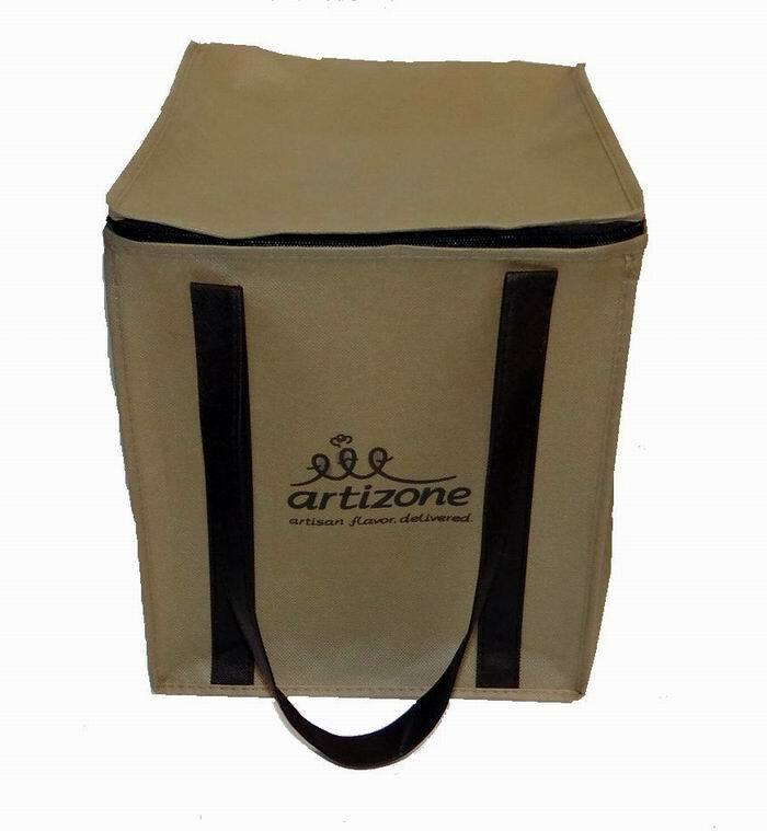 ARTIZONE NON-WOVEN POLYPROPYLENE REUSABLE GROCERY TOTE BAG 50 pieces.