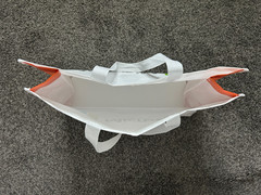 Microsoft shopping bag with snap button closure