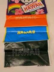 4 HELLO KITTY HAWAII REUSABLE SHOPPING BAGS HAWAIIAN ALOHA GUDETAMA 13″ x 13 NEW