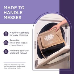 Reusable Shopping Bags 4-Pack – Foldable Insulated Grocery Totes, Egg/Wine Holde