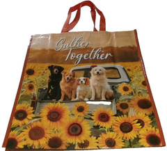 FALL ~ Reusable Tote Bag ~ 17″ X 19″ X 7″ ~GATHER TOGETHER