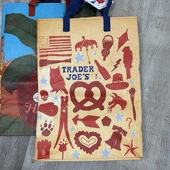 Trader Joes Lot Of 3 Reusable Bags 6 Gallon Alabama Philadelphia New Hampshire