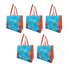 Reusable Grocery Bag Set Made from 90% Recycled Ocean Bound Plastics Eco Frie…