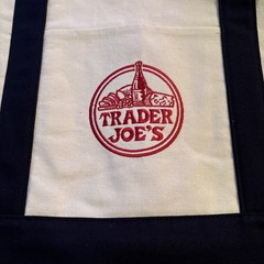 Large Trader Joe’s Classic Canvas Tote Bag – Navy Blue- New with tags