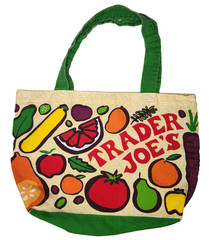 Trader Joe’s Reusable Cotton Canvas Fresh Produce Tote Bag 12 x 18 Inches 4 deep