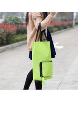 Folding Shopping Cart Reusable Grocery Shopping Eco Trolley Bag with Wheels