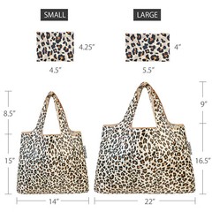 Wrapables Large & Small Foldable Tote Nylon Reusable Grocery Bags, Set of 2