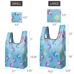 Wrapables JoliBag Collection Reusable Shopping Bag (Set of 2)