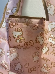 Hello Kitty Portable Foldable Reusable Shopping Shoulder Tote Bag 14x22inch