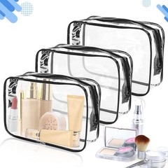 ISUSSER 15 PCS Transparent Cosmetic Bags Clear Toiletry Waterproof…