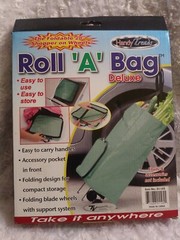 Roll A Bag Foldable Wheeled Shopping Tote Cart