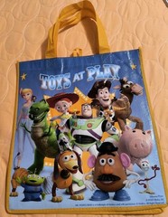 Disney Toy Story Yellow Shopping/Gift Tote Bag with Handles NWOT Free Shipping!