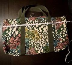 Floral Roll Up Reusable Tote Bag Packable Market Grocery Shopping Travel Bag