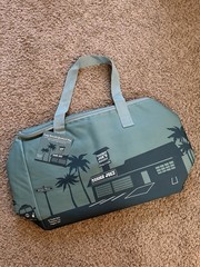 Trader Joe’s Insulated Foldable Reusable Shopping Bag Green Black Graphic