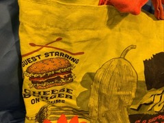 ✨✨Trader Joe’s Reusable Canvas Shopping Bag Pickles Print Grocery Eco Bag