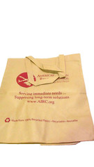 Canvas Reusable Bag American Indian Relief Council Beige Red New