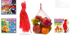 Freshness Assured: 100 Nylon Mesh Bags for Fruits, Veggies, and Seafood Cooking