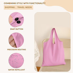 2 Pack Foldable Shopping Bag, Waterproof Reusable Grocery Tote Bag Holder,Nylon(