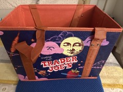 New Trader Joe’s Stand Up Collapsible Reusable Grocery Tote Shopping Bag